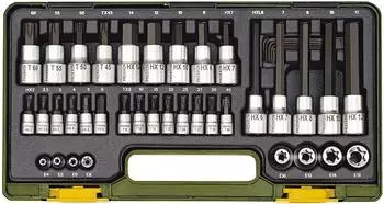 Proxxon Steckschl&uuml;sselsatz HEX + TX 41-tlg.