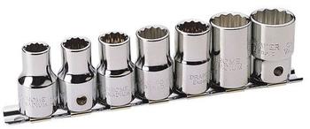 Draper Expert Hi-Torq Stecknuss-Set mit Aufbewahrungsschiene, 7-tlg. (19072)