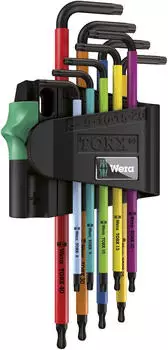 Wera TORX BO Multicolour Winkelschlüsselsatz, BlackLaser 967 SPKL/9
