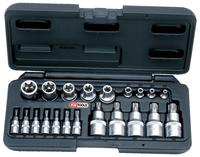 KS Tools 1/4" +1/2" TX-Steckschl&uuml;ssel-Satz, 21-teilig