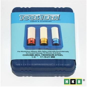 ToolTech Schonnüsse-Set 17-19-21 mm 1/2, 85 mm (10921)