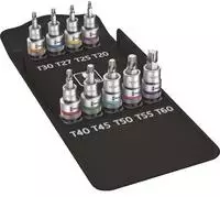 Wera Schraubendreher-Einsatz-Garnitur 1/2" 9tlg. TX mit Haltefunktion -...