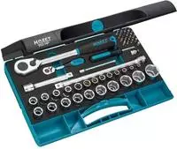 Fp - Hazet Steckschl.-garnitur 953hp, 47-tlg. 1/4' U. 1/2' Mit Schwerl.