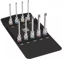 Wera Schraubendreher-Einsatz-Garnitur1/2" 9-teilig Tx Haltefunktion lang -