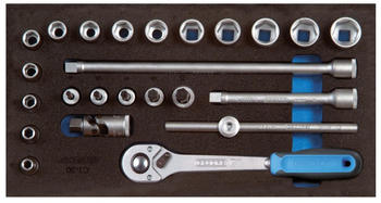 Gedore Steckschlüssel-Sortiment 3/8" in Check-Tool-Modul (1500 CT1-30)