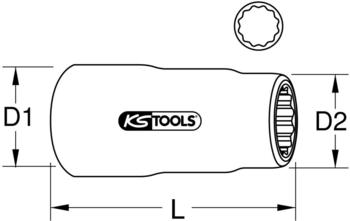 KS Tools 3/8" (118.3845) - 20 mm