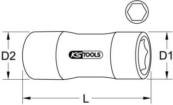 KS Tools 1/4" Isoliert - 7/16" (117.2405)