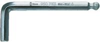 Wera 950 PKS Winkelschl&uuml;ssel, metrisch, Innensechskant, SW 2,5 mm, L&auml;nge 63 mm