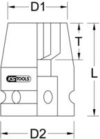KS Tools 515.1025, KS Tools 515.1025 Kraft-Steckschl&uuml;sseleinsatz 25mm