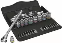 Wera 05004050001, Wera 8100 SB 10 Zyklop Metal-Knarrensatz 3/8"-Antrieb 29tlg.