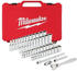 4932464944 (1/4 50 pc Drive Ratchet + Socket Set SAE + Metric): Milwaukee 49324