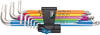Wera Sechskantschlüssel 3950/9 HexPlus Multicolour, HF Stainless 1, 9-teilig, mit