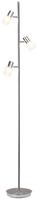 Brilliant LED Stehlampe "LEA" E14 157cm H&ouml;he, 3 x E14 max. 4W, eisen/chrom,