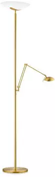 Knapstein 41.962 Deckenfluter mit Lesearm Nickel matt Chrom (41.962.19)