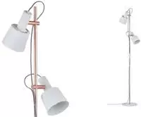 Paulmann 79660, Paulmann Neordic Haldar 79660 Stehlampe LED E14 40W Wei&szlig;, Kupfer