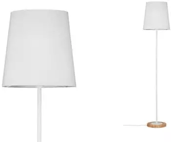 Paulmann Neordic Stellan 1-flammig mit Stoffschirm wei&szlig; Holz (796.34)