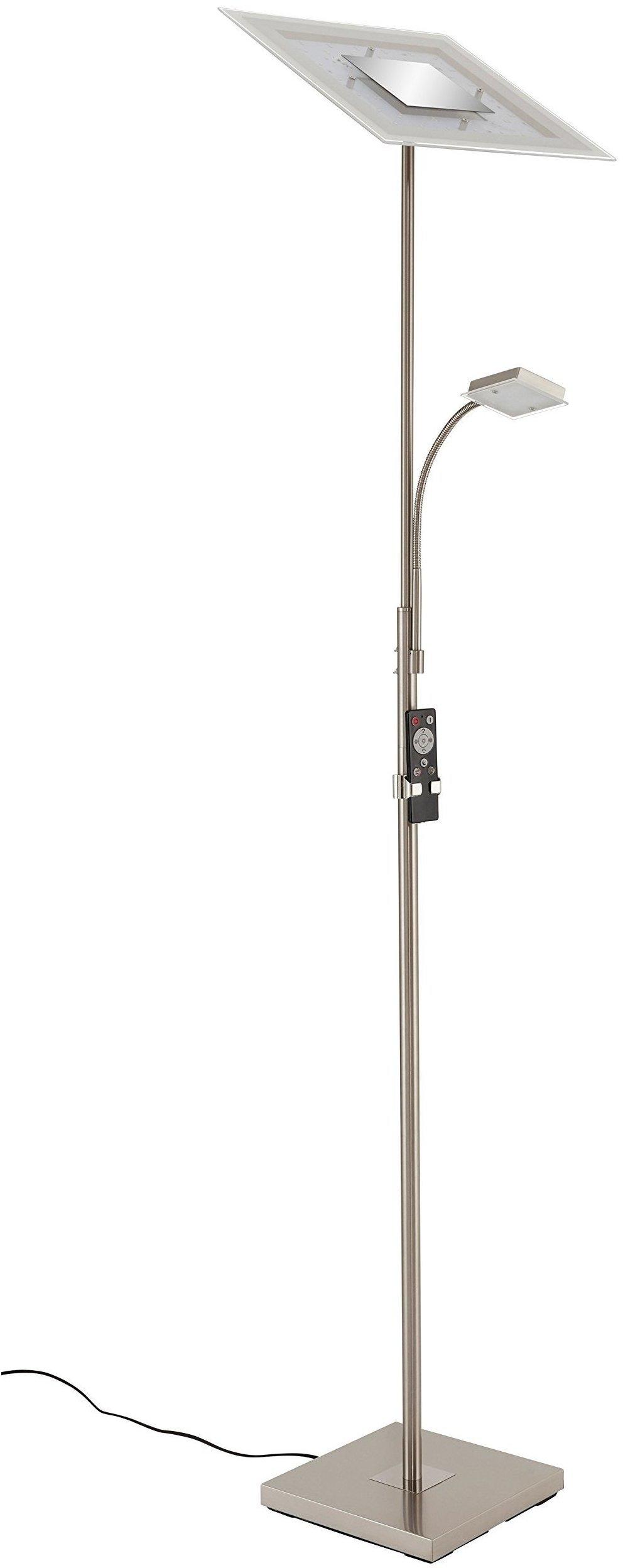 Briloner LED Fluter matt-nickel 1xLED/24W 1xLED/3,2W (1341-022) Stehlampe