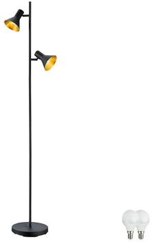 ETC Shop LED Retro Stehleuchte in schwarz für Ihren Innenraum Nina