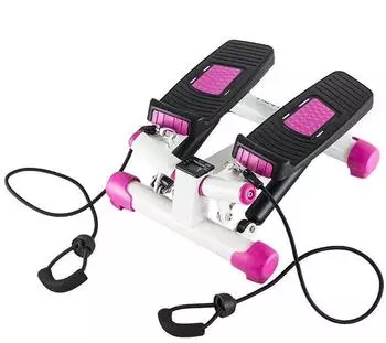 100% Swing Stepper Side Stepper mit Trainingsb&auml;ndern, rosa (S3033)