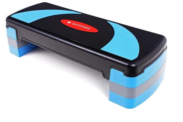 Sapphire Steppbrett Aerobic Fitness Stepper Board Bauch Beine Po 3-fach verstellbar