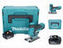 5 Ah, mit 1 Akku: Makita DJV185