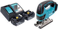 Makita DJV 180 RMX Akku Stichs&auml;ge 18 V 135 mm + 2x Akku 4,0 Ah + Ladeger&auml;t