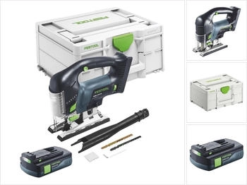 Festool CARVEX PSBC 420-Basic 18 V 120 mm Brushless + 1x Akku 3,0 Ah + Systainer ohne Ladegerät