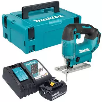 Makita Pendelhub-Stichs&auml;ge 18V, 6,0Ah, mit Ladeger&auml;t und Makpac (DJV186RG1J)