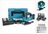 3 Ah, mit 2 Akkus: Makita DJV182