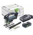 4 Ah, mit 1 Akku: Festool CARVEX PSBC 420 Li 18