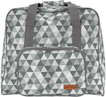 Semplix Overlocktasche Diamond Design (stein/grau)