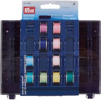 Prym Spulenbox für 32 Nähmaschinenspulen (pflaumenblau)
