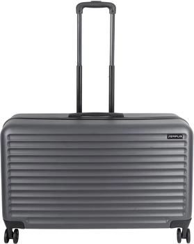 Semplix Nähmaschinentrolley (L / stahlgrau / Hartschale)