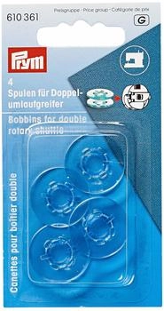 Prym Nähmaschinenspulen für Doppelumlaufgreifer hellblau (4 St.)
