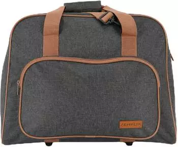 Semplix Nähmaschinentasche anthrazit/braun (45 x 34 x 24 cm)