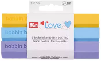 Prym Spulenhalter Bobbin Boat Big (gelb/blau/flieder)