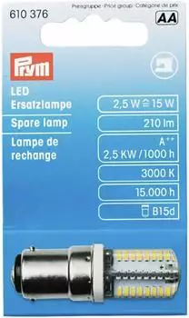 Prym LED Gl&uuml;hbirne Bajonettfassung Stecksockel (2,5 W/ 3000K)