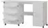 Vichy Vicco Nähtisch Carmen 148 x 75 cm mit 3 Regalfächer und Schrank Weiß