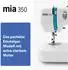 Glaeser GLAESERhome Nähmaschine mia350 himmelblau | Anfänger Nähmaschine