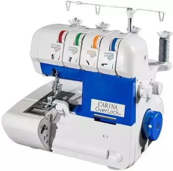 Carina OverLock 1300 I 2- 3- und 4-fädiges Nähen I 12 Stichprogramme