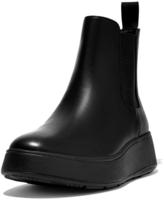 Fitflop F-Mode Leather Flatform Chelsea Boots Stiefel schwarz 36 EU