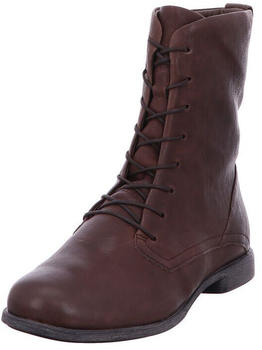 Think AGRAT chromfrei gegerbte Lammfell Schneestiefel Mocca