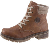 Rieker Winterboots Winterstiefelette, Blockabsatz, in trendiger Used-Optik