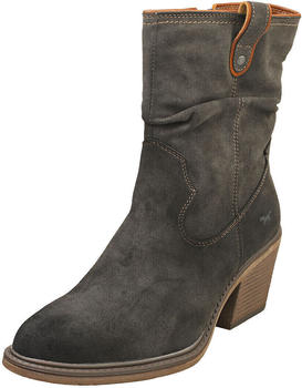 MUSTANG Cowboystiefel gerafftem slouchy-Schaft grau