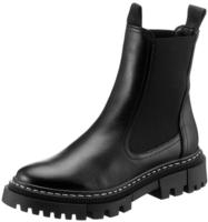 Tamaris 1-25491-41/001, Tamaris Chelsea Boots - Gr. 37 - Schwarz - Glattleder...
