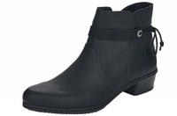 Rieker Stiefelette, Blockabsatz, Ankleboots mit Zierb&auml;ndern
