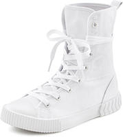 LASCANA Stiefelette im Combat Look, High Top Sneaker, Schn&uuml;rschuh, Textil-Boots
