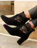 Lascana High-Heel- modischer Spitze und bequemem Blockabsatz schwarz