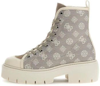Guess Shutter Springerstiefel elfenbeinfarbenes Logo