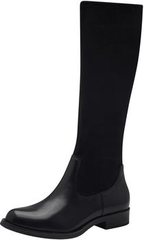 Tamaris Hohe Stiefel ohne Absatz Reißverschluss schwarz